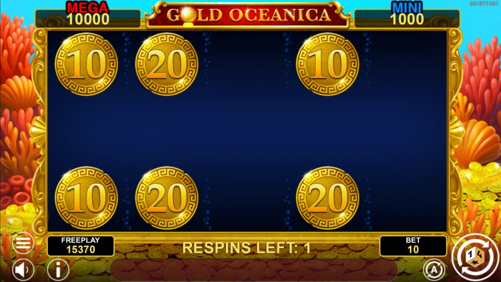 Gold Oceanica Hold And Win Bonus Game Gold Oceanica Hold And Win Bonus Game